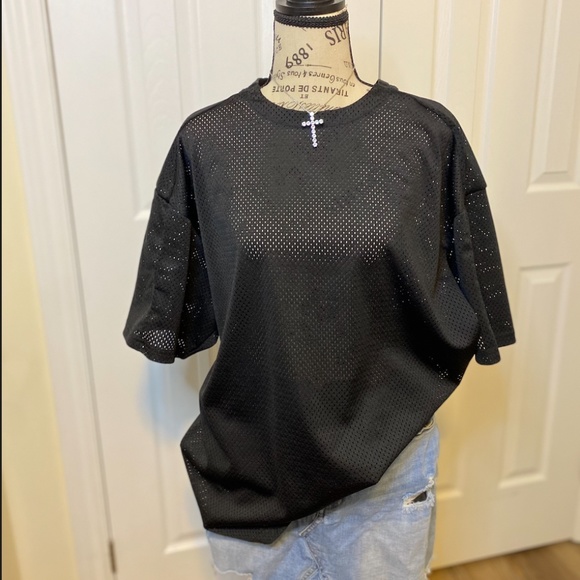 CROOKS & CASTLES MESH OVERSIZED TEE - Picture 2 of 5